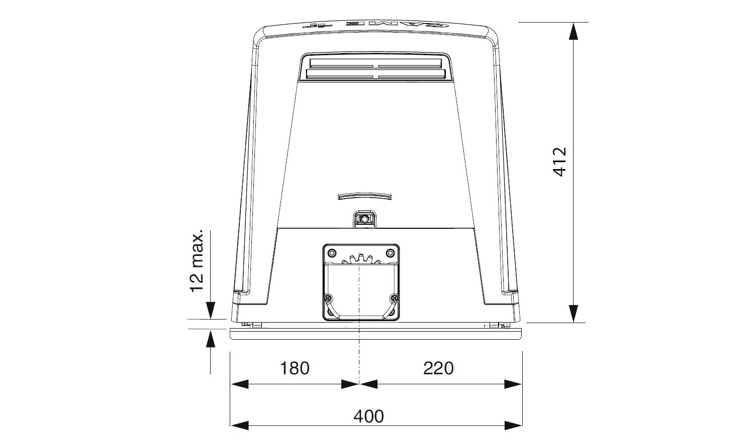 CAME BKV25AGS Привод для откатных ворот