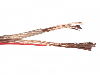 Netko Кабель акустический 2*4.0мм2 (7*32*0.15мм) CCA, 100м, пластиковая катушка, прозрачный Optima