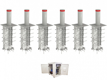 CAME RBD 275H900 Боллард гидравлический выдвижной RBD-275H90-6 (комплект на 6 боллардов)