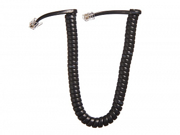 Netko Шнур телефонный витой (4р4с) 2,5 метра / черный