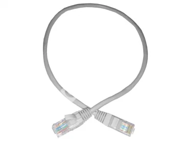 Netko Патч-корд UTP4 cat.5е, 0.5м, CCA, LSZH, серый, литой коннектор Optima