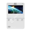 Space Technology ST-M100/4 (S) БЕЛЫЙ, (версия 2) Видеодомофон