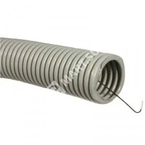 Netko Труба гофрированная, ПВХ, легкая, с зондом, d50 мм, серая, 20м "УП"