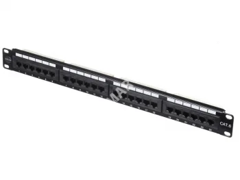 Netko Патч-панель UTP, 19", 24 порта RJ45, cat.6, 1U, Dual Type, Expert CKC