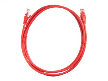 Netko Патч-корд UTP4 cat.5e, 2.0м, литой коннектор, красный, CKC