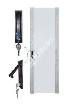 Netko Дверь для шкафа серии Expert 37U Ширина 600, стеклянная, серая