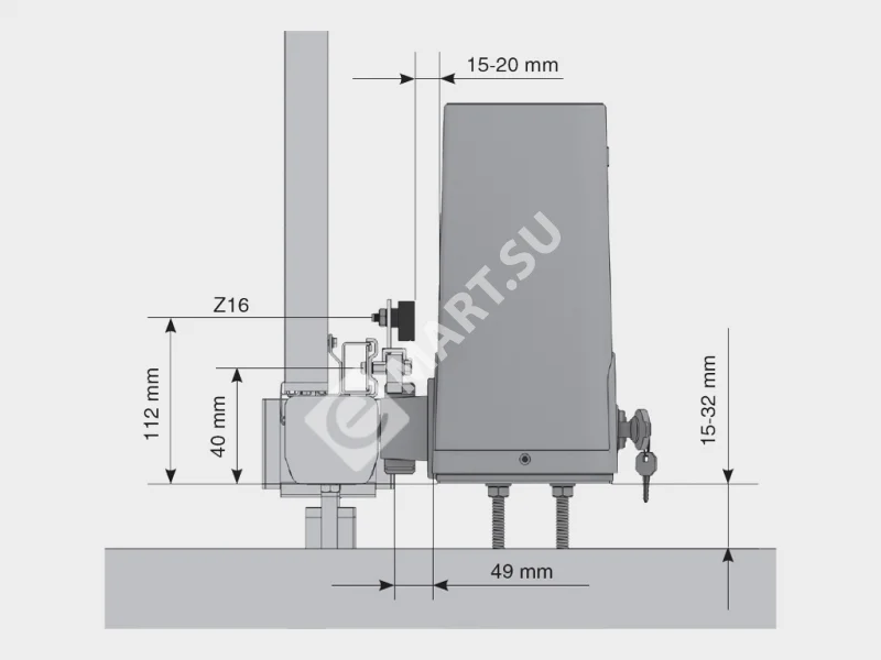 Sliding 800 PRO_монтаж