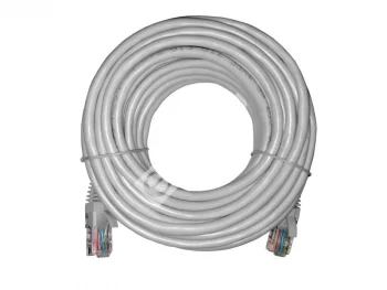 Netko Патч-корд UTP4 cat 5e, 10,0м, ВС, LSZH, серый, литой коннектор Optima