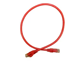 Netko Патч-корд UTP4 cat.6a, 5.0м, литой коннектор, красный, CKC