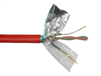 Netko Кабель сигнальный, экранированный, КПСЭнг (А) - FRLS, 2*2*1.00мм2 (1.1мм) 200м, красный